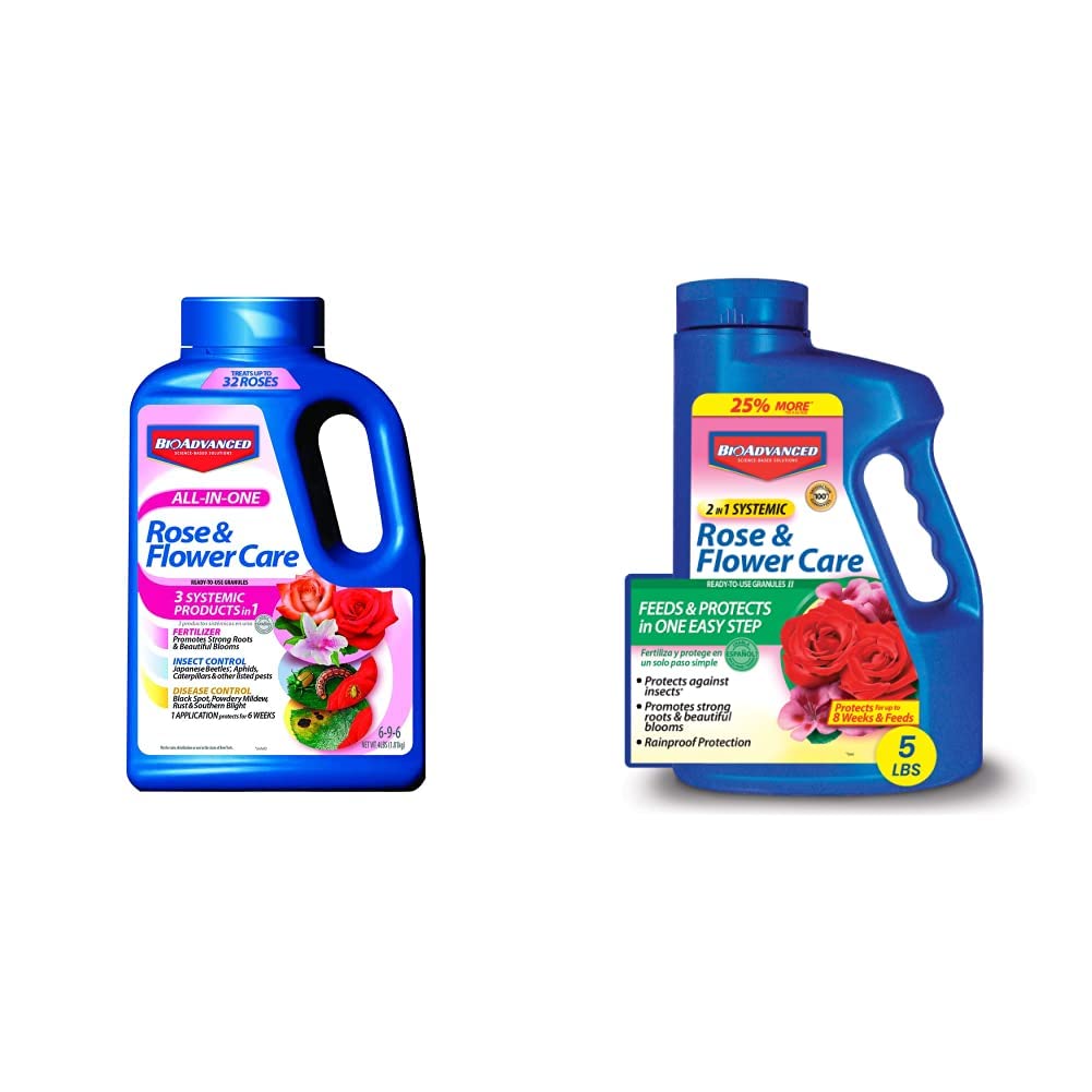 BioAdvanced AllinOne Rose and Flower Care, Granules, 4 lb with BioAd
