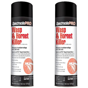 Spectracide PRO Wasp & Hornet Killer (Aerosol)(18 oz), Pack of 2, White Can