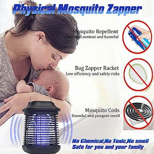 2 in 1 Bug Zapper,High Powered Waterproof Zapper for Outdoor and Indoor,4200V Electronic Mosquito Trap for Home, Garden