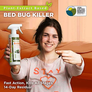 Bed Bug Killer 16 oz EcoVenger by EcoRaider, 100% Kill Efficacy, Bedbugs & Mites, Eggs & the Resistant, Lasting Protection, USDA BIO-certified, Plant Extract Based & Non-Toxic, Child & Pet Safe