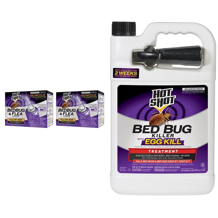 Hot Shot Bedbug and Flea Fogger, Inhibits Flea Reinfestation, 2 Ounce Pesteze