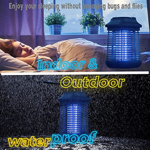 2 in 1 Bug Zapper,High Powered Waterproof Zapper for Outdoor and Indoor,4200V Electronic Mosquito Trap for Home, Garden