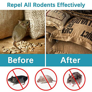 SUAVEC Outdoor Mint Rodent Repellent for House, RV Mouse Repellant, Rat Deterrent, Peppermint Oil to Repel Mice Away- 8 Packs