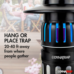 DynaTrap DT1050SR Mosquito & Flying Insect Trap – Kills Mosquitoes, Flies, Wasps, Gnats, & Other Flying Insects – Protects up to 1/2 Acre